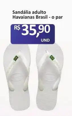 Paulistão Supermercados Sandália adulto Havaianas Brasil oferta