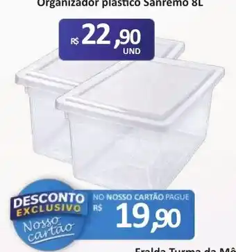 Paulistão Supermercados Organizador plastico Sanremo oferta