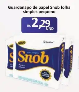 Paulistão Supermercados Guardanapo de papel snob folha simples pequeno oferta