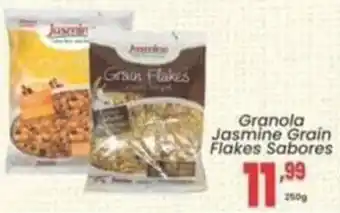 Granola jasmine grain flakes sabores