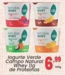 Primor Supermercado Iogurte verde campo natural whey 11g de proteínas oferta