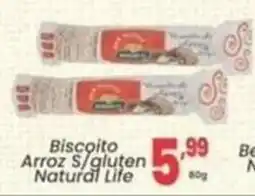 Primor Supermercado Biscoito Arroz S/gluten Natural Life oferta