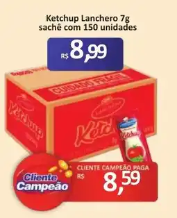Paulistão Supermercados Ketchup lanchero 7g oferta