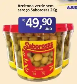 Paulistão Supermercados Azeitona verde sem caroço saborosas oferta
