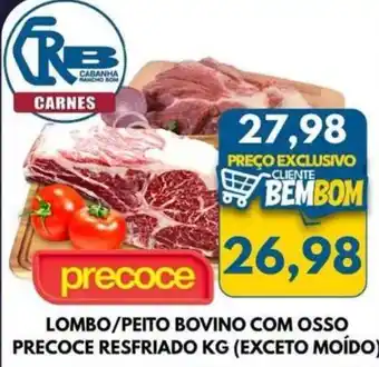 Lombo/peito bovino com osso