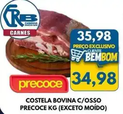 Rancho Bom Supermercados Costela bovina c/osso precoce kg oferta