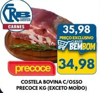 Costela bovina c/osso precoce kg