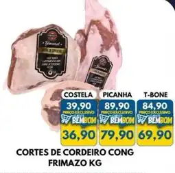 Rancho Bom Supermercados Cortes de cordeiro cong frimazo kg oferta