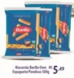 Rede DAS Macarrão Barilla Ovos Espaguete/Parafuso oferta