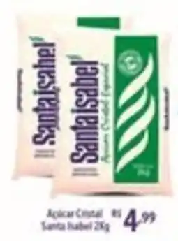 Rede DAS Açúcar Cristal Santa Isabel oferta