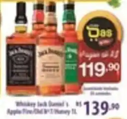 Rede DAS Whiskey jack daniel's apple/fin/old no.7/honey 1l oferta