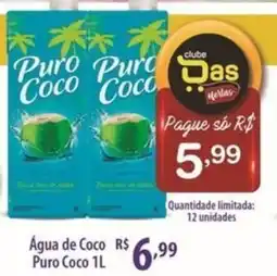 Rede DAS Água de Coco Puro Coco oferta