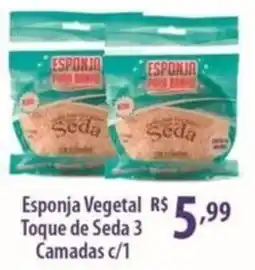 Rede DAS Esponja Vegetal Toque de Seda 3 Camadas oferta