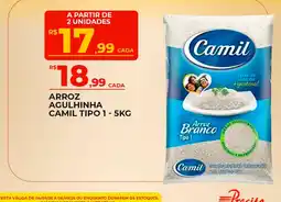 Supermercado Precito Arroz agulhinha camil tipo 1 oferta