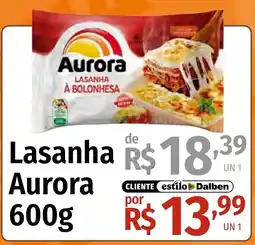 Supermercado Dalben Lasanha aurora à bolonhesa oferta