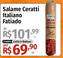 Supermercado Dalben Salame Ceratti Italiano Fatiado oferta
