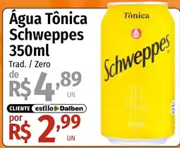 Supermercado Dalben Água Tônica Schweppes oferta
