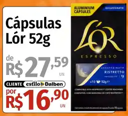 Supermercado Dalben Cápsulas Lór oferta