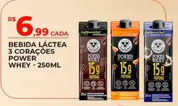 Supermercado Precito bebida láctea 3 corações power whey oferta
