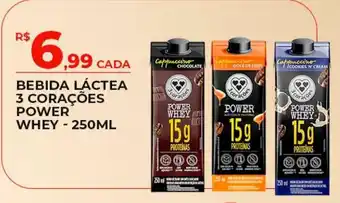 Bebida láctea 3 corações power whey