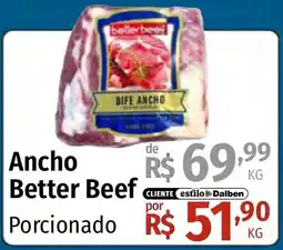 Supermercado Dalben Ancho Better Beef Porcionado oferta