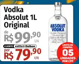 Supermercado Dalben Vodka absolut 1l original oferta