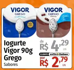 Supermercado Dalben logurte vigor 90g grego sabores oferta