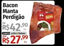 Supermercado Dalben Bacon Manta Perdigão oferta