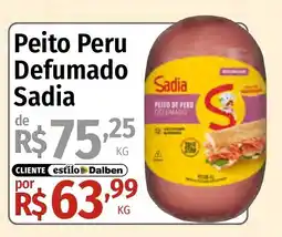 Supermercado Dalben Peito Peru Defumado Sadia oferta