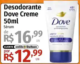 Supermercado Dalben Desodorante Dove Creme Sérums oferta