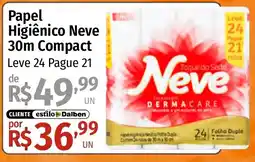 Supermercado Dalben Papel Higiênico Neve 30m Compact oferta