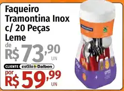 Supermercado Dalben Faqueiro Tramontina Inox c/ 20 Peças Leme oferta