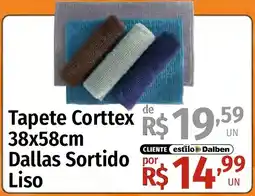Supermercado Dalben Tapete Corttex Dallas Sortido Liso oferta