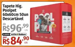 Supermercado Dalben Tapete hig. poolpet oferta
