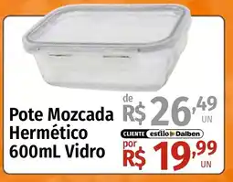 Supermercado Dalben Pote Mozcada Hermético Vidro oferta