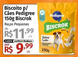 Supermercado Dalben Biscoito p/ Cães Pedigree 150g Biscrok oferta