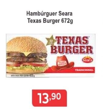 Calvo Atacadista Hamburguer Seara Texas Burger 672g oferta