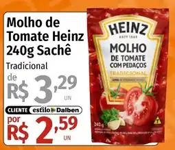 Supermercado Dalben molho de tomate heinz tradicional oferta