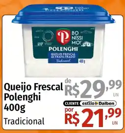 Supermercado Dalben Queijo Frescal Polenghi Tradicional oferta
