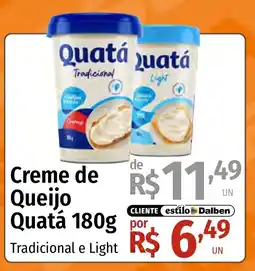 Supermercado Dalben Creme de Queijo Quatá oferta