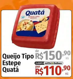 Supermercado Dalben Queijo Tipo Estepe Quatá oferta
