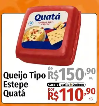 Supermercado Dalben Queijo Tipo Estepe Quatá oferta