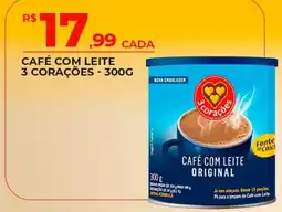 Supermercado Precito Café com leite 3 corações oferta
