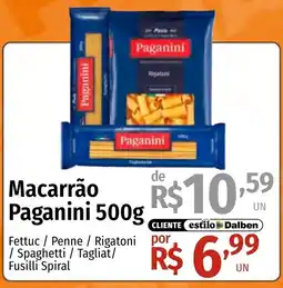 Supermercado Dalben Macarrão Paganini oferta