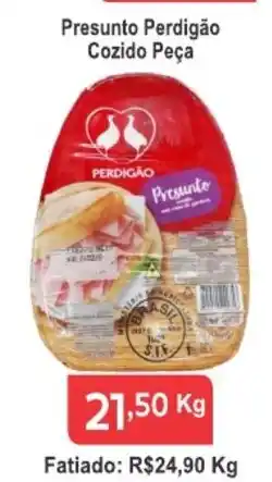 Calvo Atacadista Presunto Perdigao Cozido peca 1kg oferta