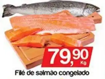 Filé de salmão congelado