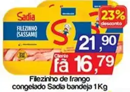 Supermercados Gricki Filezinho de frango congelado Sadia bandeja oferta