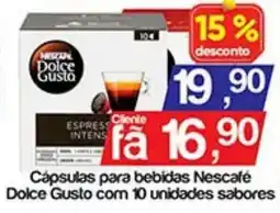 Supermercados Gricki Cápsulas para bebidas Nescafé Dolce Gusto com 10 unidades sabores oferta