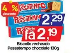 Supermercados Gricki Biscoito recheado passatempo chocolate oferta