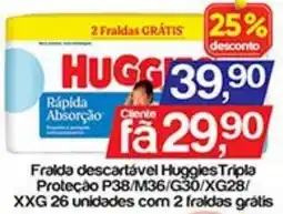 Supermercados Gricki Fralda descartável Huggies Tripla oferta